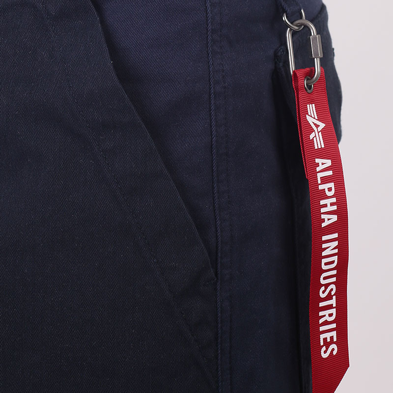 мужские синие брюки Alpha Industries Fatigue Pant MBO52500C1-410-blue - цена, описание, фото 2